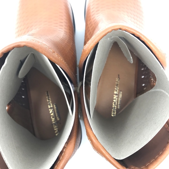 American Eagle Perforated Booties SZ 7, 8 Brown - Picture 5 of 5
